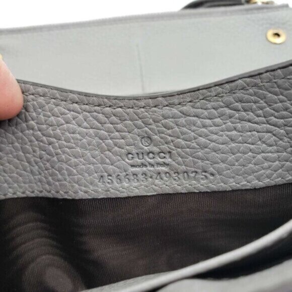 GUCCI Pink&Grey W/P Leather Clutch Bag 160-06302024 - Picture 14 of 14